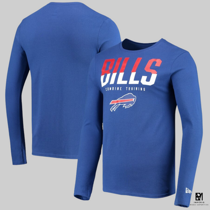 NFL - Bills - manga longa - azul modelo esportivo