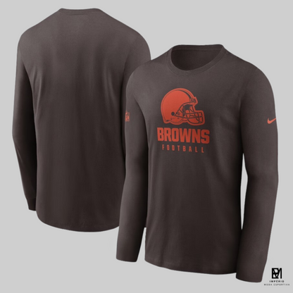 NFL - Cleveland Browns - manga longa - marrom