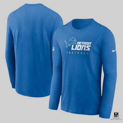 NFL - Detroit Lions - manga longa - azul