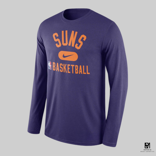 NBA - Suns - manga longa - roxa