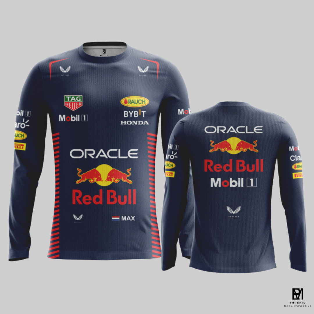 Fórmula1 - Red Bull racing 2023 - azul - manga longa