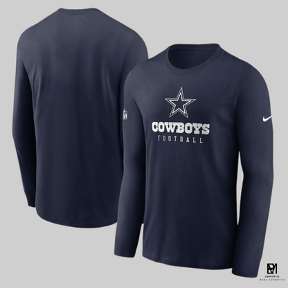 NFL - Dallas Cowboys - manga longa - azul