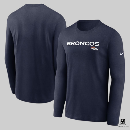 NFL - Denver Broncos - manga longa - azul