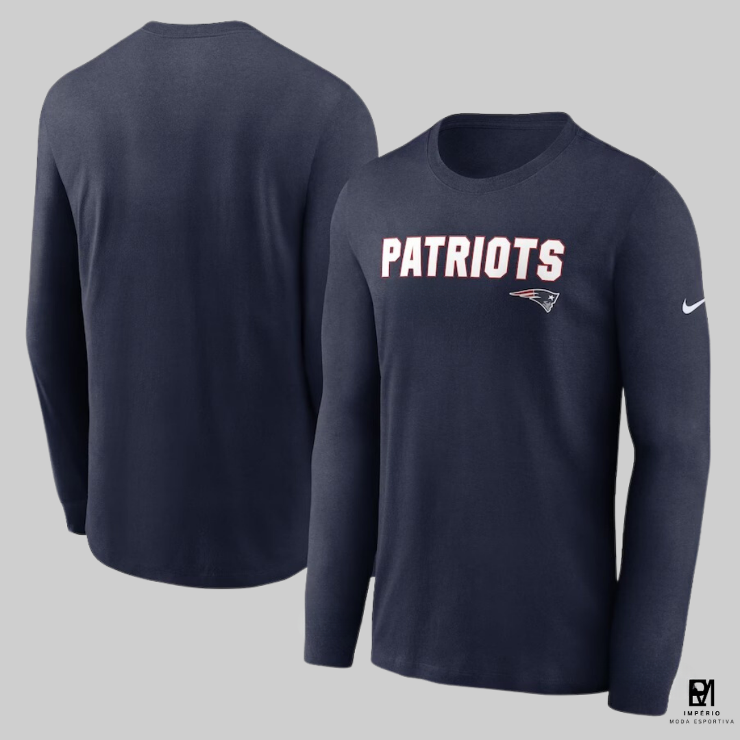 NFL - Patriots - manga longa - azul