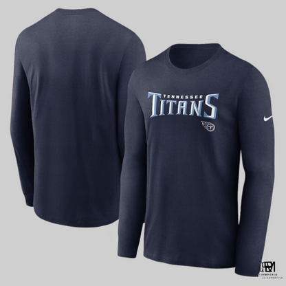 NFL - Tennessee Titans - manga longa - azul