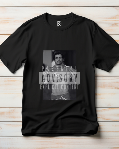 Camiseta Algodão - parental advisory - Carlos Sainz