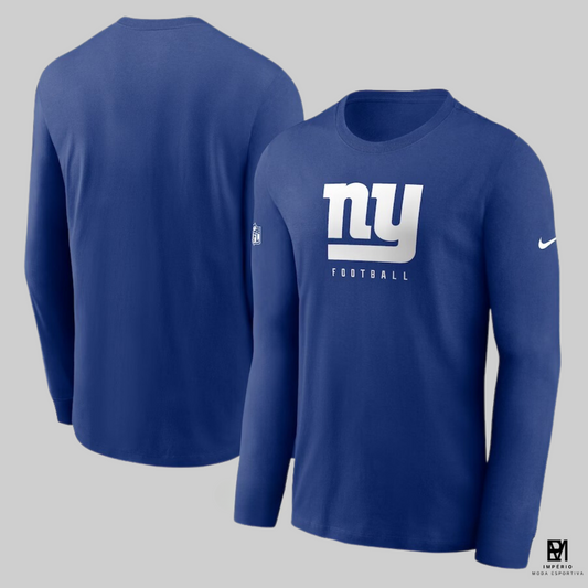 NFL - New York Giants - manga longa - azul