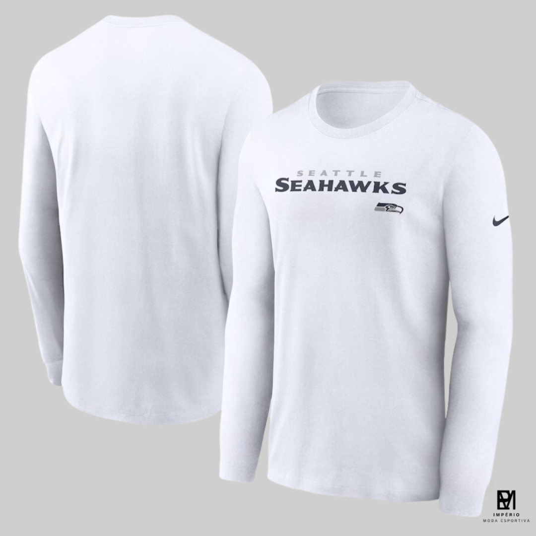 NFL - Seattle Seahawks - manga longa - branca