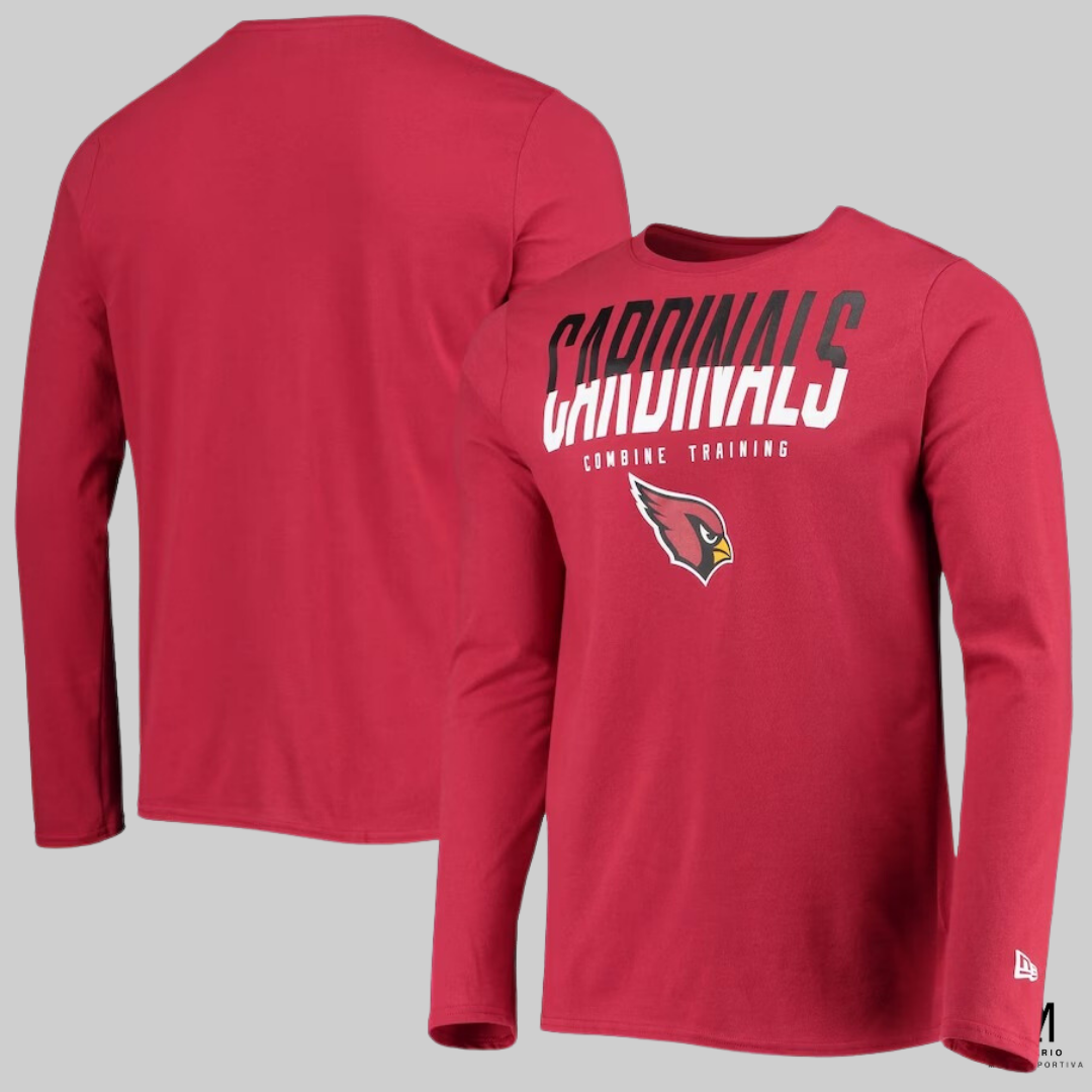 NFL - Arizona Cardinals - manga longa - vermelha modelo esportivo