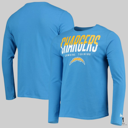 NFL - Los Angeles Chargers - manga longa - azul modelo esportivo