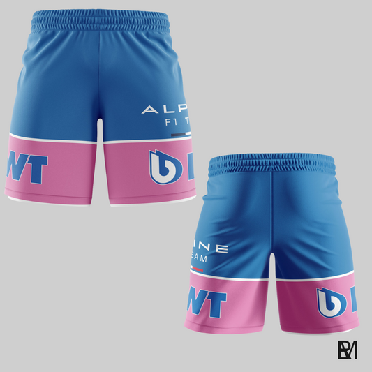 Fórmula 1 - Short - Alpine - azul