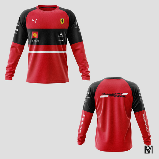 Fórmula1 - Ferrari 2022 - manga longa