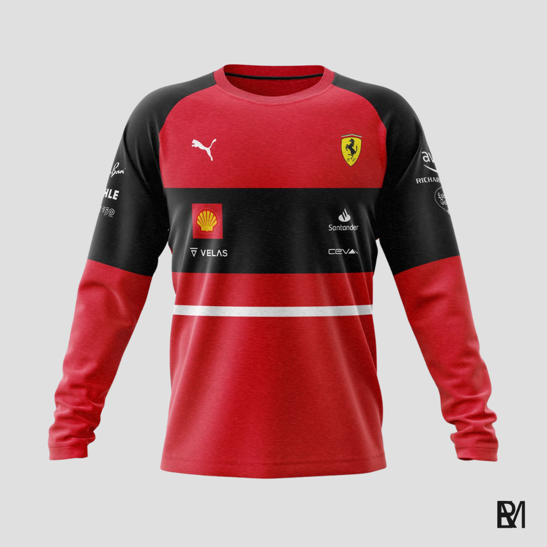 Fórmula1 - Ferrari 2022 - manga longa