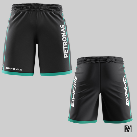 Fórmula 1 - Short - Mercedes - preto